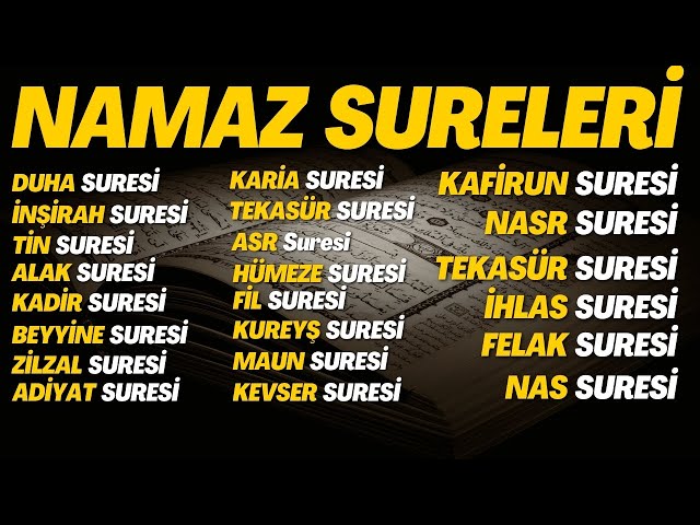 namaz sureleri