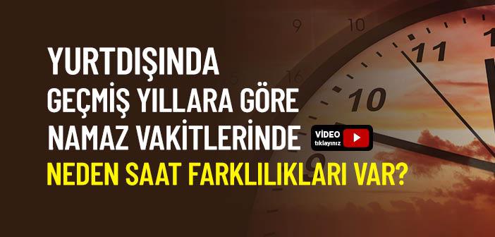 dünya namaz vakitleri