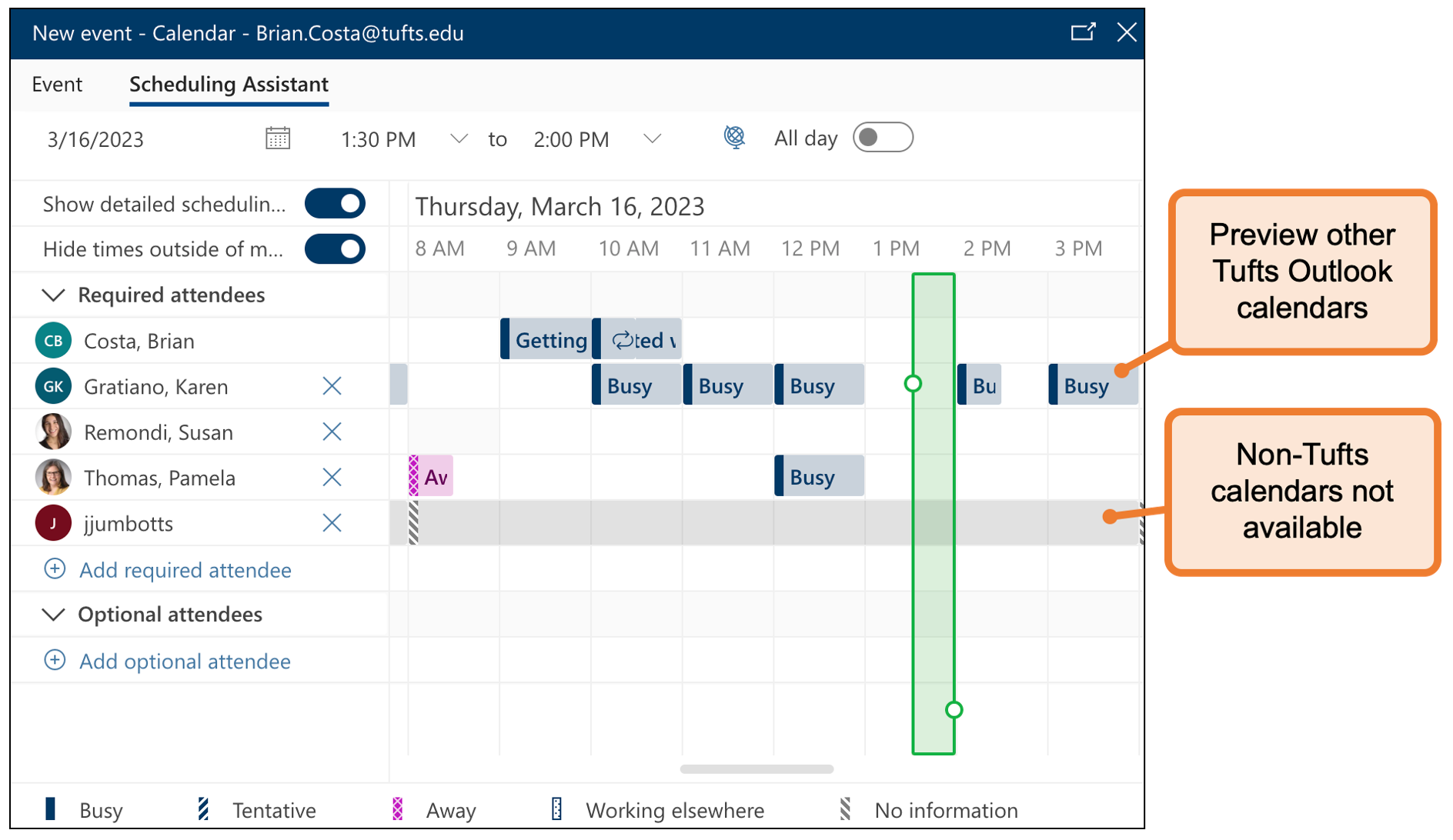 scheduling assistant